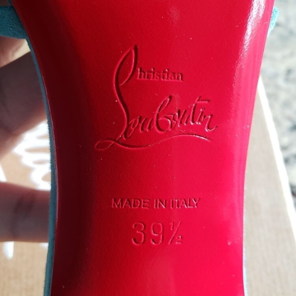 NEW Christian Louboutin Belbrossa Suede Mule Size 39.5 - Picture 11 of 12